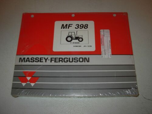 Manuel des pièces de tracteur Massey Ferguson MF 398, publié 1993  - Photo 1/1