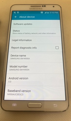 Samsung Galaxy Note 3 SM-N900A - 32 GB - Usado - Blanco (AT&T desbloqueado) - Imagen 4 de 5