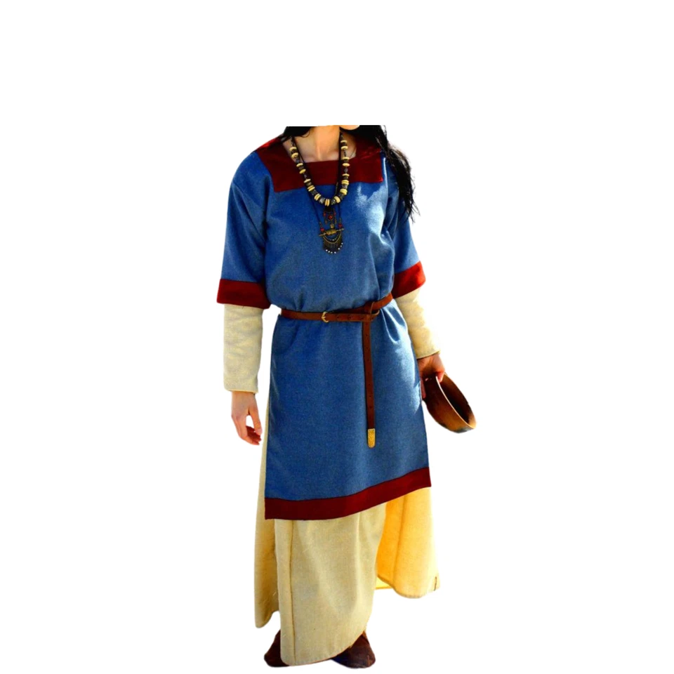 Túnica medieval para mujer - Disfraz de caballero guerrero renacentista, SCA y fantasía LARP Foto 3 de 3