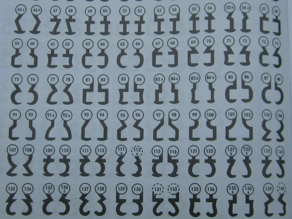 Zimmertürschlüssel Buntbartschlüssel BB Bart Schlüssel Serie 1 6 946 Nr. 1 - 314 - Bild 4 von 4