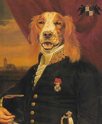Welsh Springer Spaniel - CUSTOM MATTED - Vintage Dog Art Print - Poncelet 0810