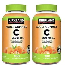 Kirkland Signature Vitamin C 250 mg, 360 Adult Gummies Pack of 2