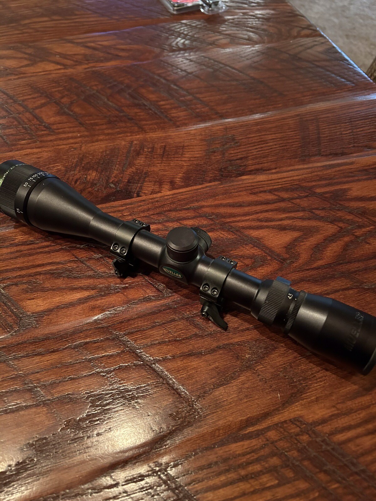 Mueller Rifle Scope 4.5x14 Matte Finish eBay