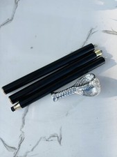 Cobra Walking Stick Cane Dark Wooden Handmade Wood Hand Carved - Snake