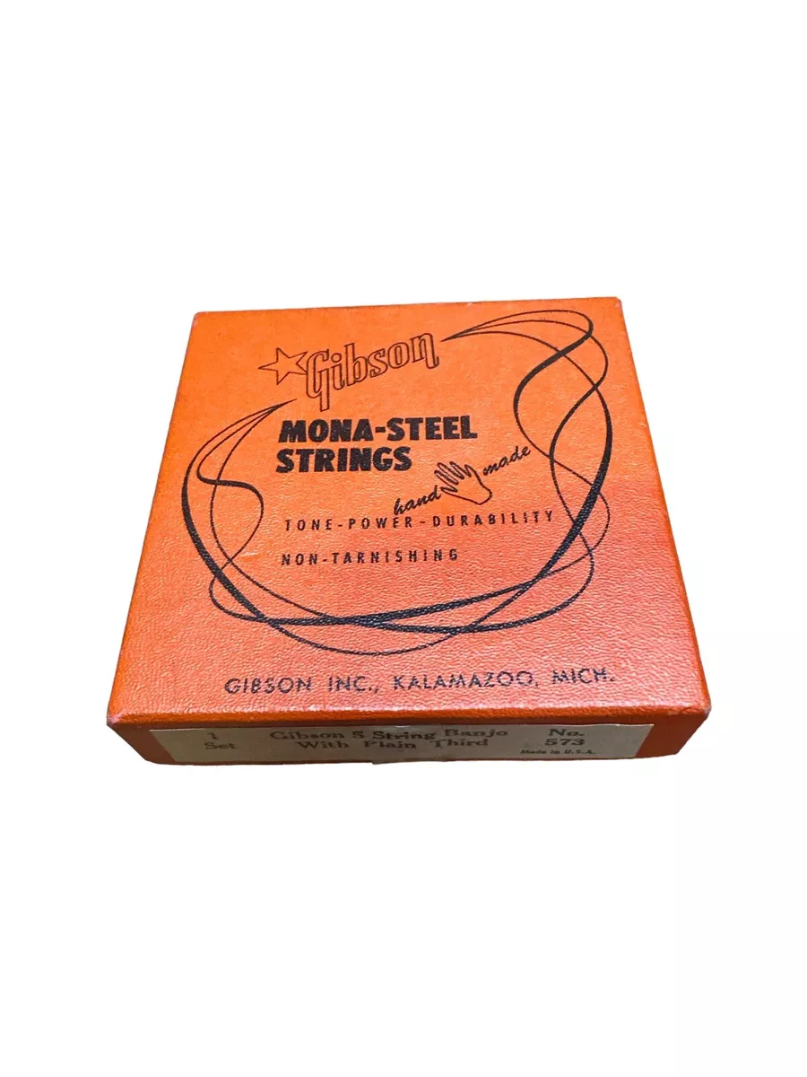 Vintage Gibson Mona steel Mandolin Mandolin Banjo Strings With Box