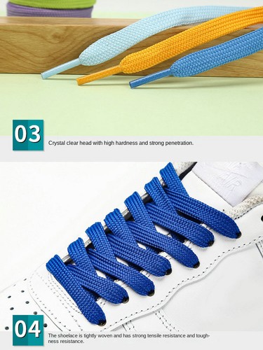 Flat Athletic Sneaker 39 47 54 63 pollici lacci scarpe lacci corde 2025 NUOVO - Foto 6 di 37