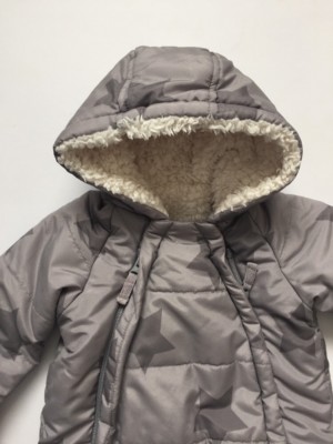 Combinaison De Neige George Bébé Garçon Gris étoiles 3-6 Mois - Occasion Très Bon état