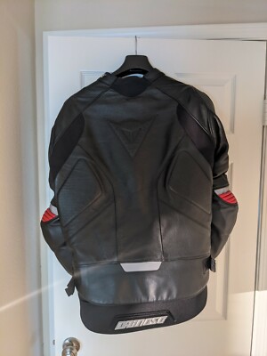 Dainese Racing Leather Motorcycle Perforated Jacket. Size 56 | eBay