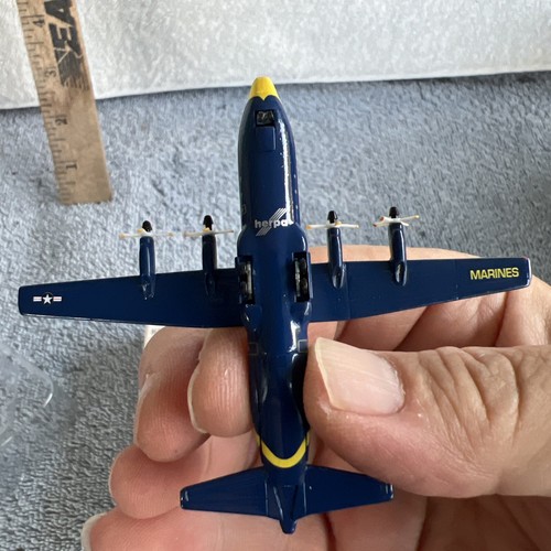 Blue Angels C-130 Hercules Diecast 1/500 Airplane Herpa Model Aviation Navy - Picture 9 of 19