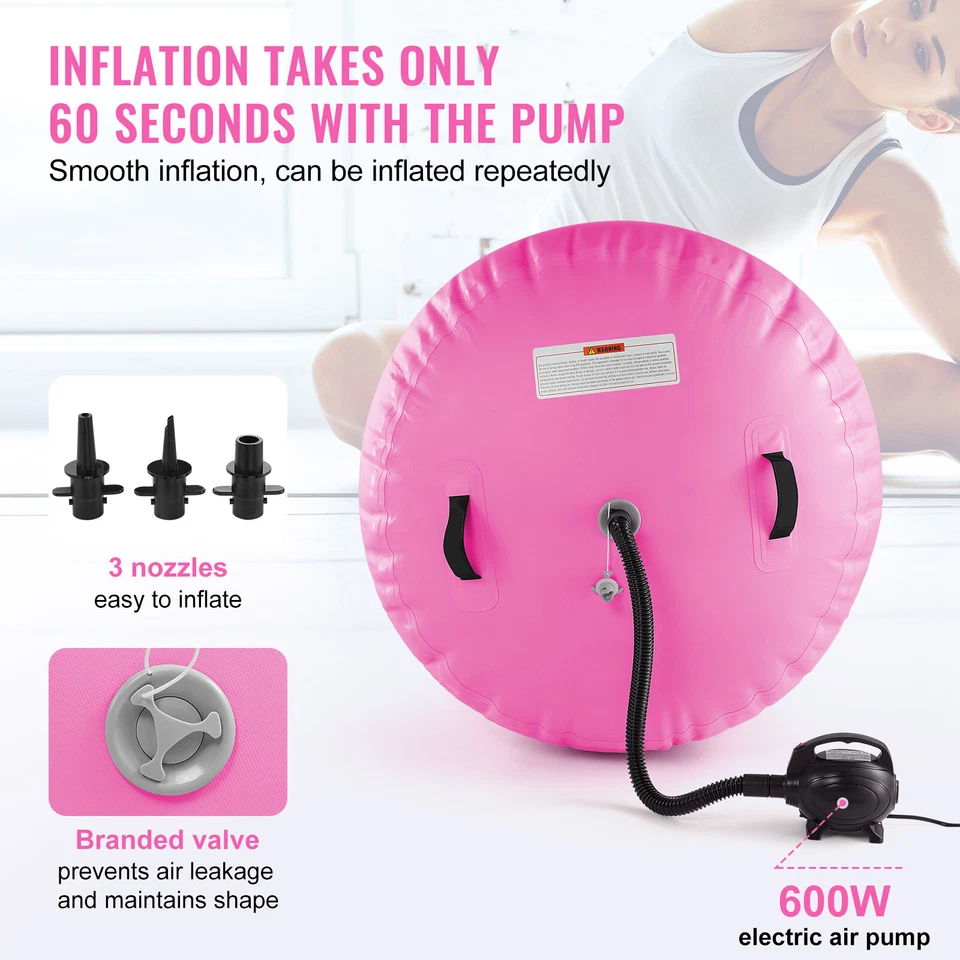 Uimoso 2 peças conjunto de pista de ar inflável tapete de ginástica com bomba - Imagem 4 de 4