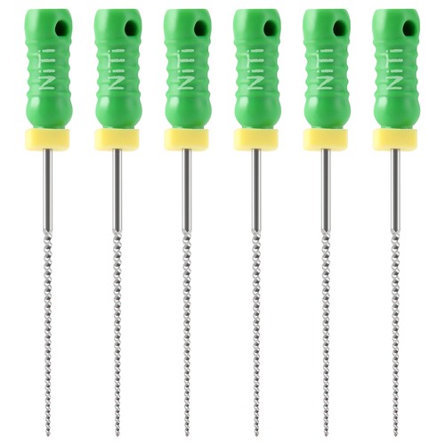 JMU Dental Endodontic Endo Root Canal Niti K-Files 21/25/28/31mm Hand Use, 6pcs - Picture 20 of 27