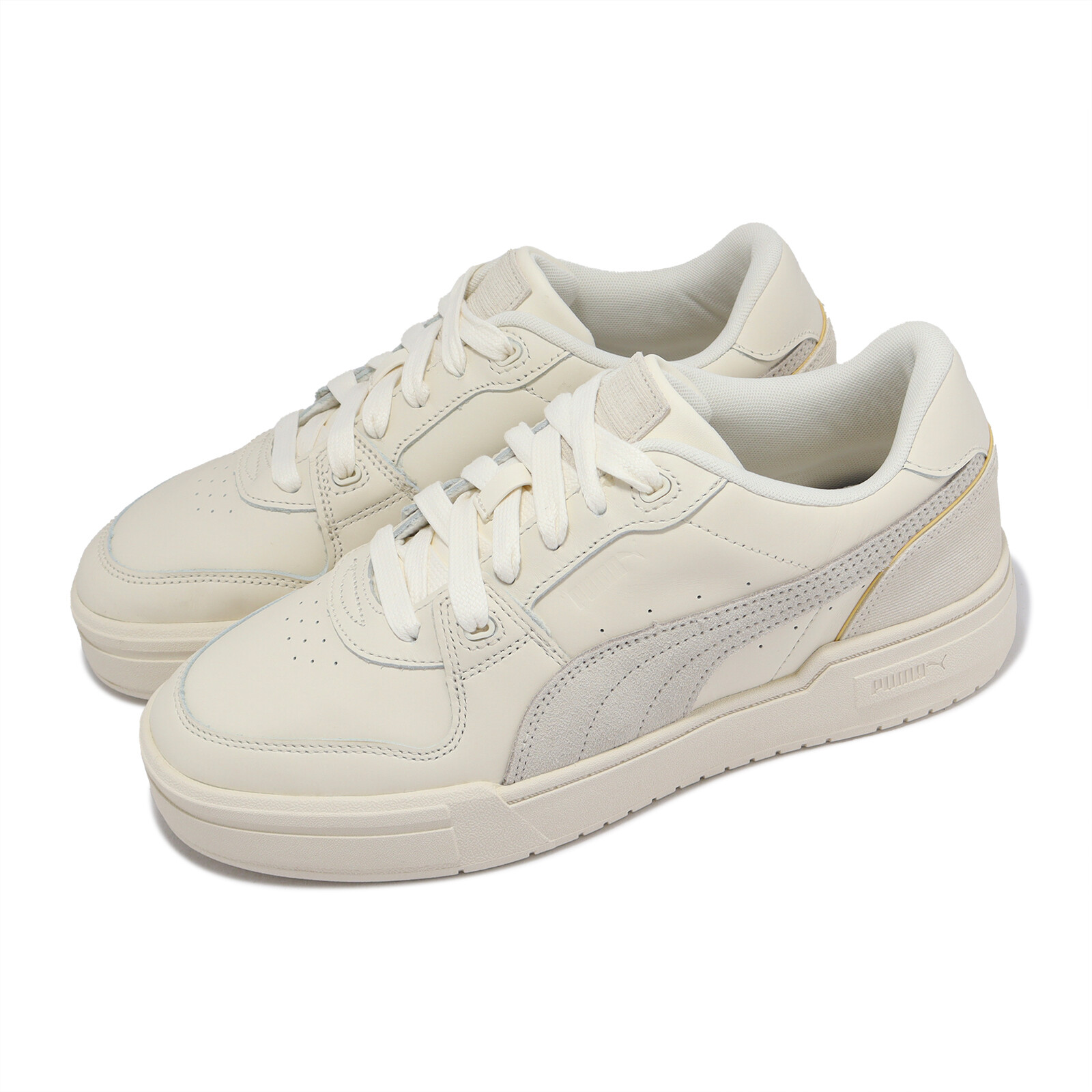 Puma CA Pro Lux Cord Теплый белый Clementine Мужская повседневная платформа Унисекс 390129-02