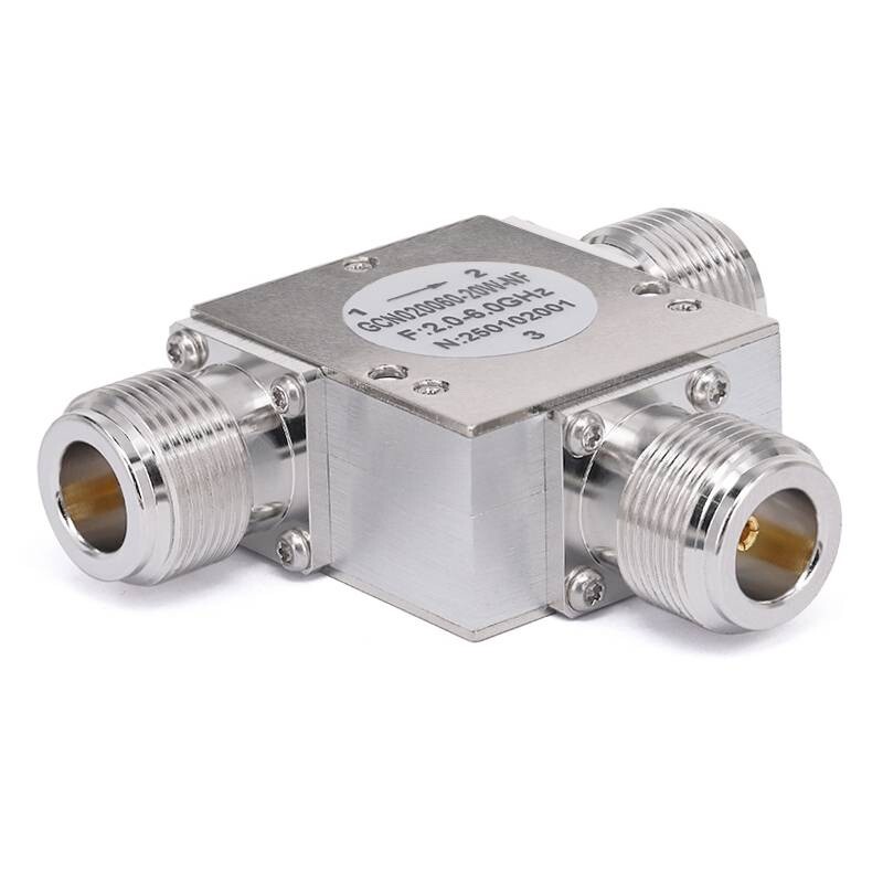 Circulateur RF Isolé 15dB - 2GHz à 6GHz, 20W, Connecteur SMA Femelle - Neuf Sous Blister