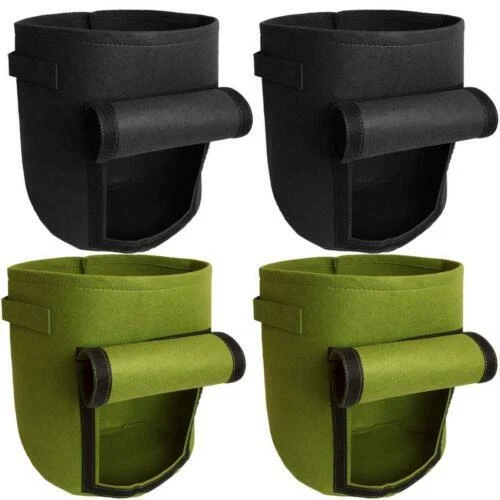 Paniers, pots, jardinières de fenêtre et soucoupes en tissu pour jardin et terrasse
