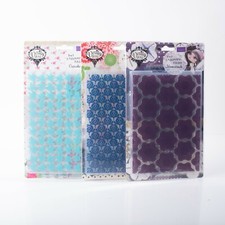 Crafters Companion 3 Verity Rose Embossing Folders Moonstruck Flutterby Cupcake