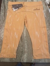 NWT Adidas By Stella McCartney Run Athletic 3/4 Running Leggings, Clementine M