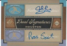 2012 MLB Baseball Sp Dual Signatures Edition Upper Deck #HOU12 LOWRIE SEATON 