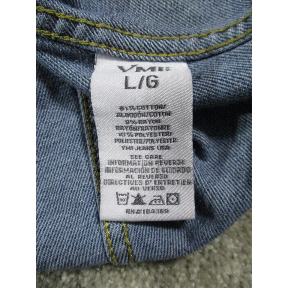 Chaqueta de Camionero YMI Denim Para Mujer Talla Grande Vaquera Western Bolsillos con Botones Y2K Foto 4 de 4