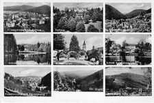 Friedrichroda AK Kurhaus Schloß Mehrbild Sonderstempel Gotha 1938 Kleinformat