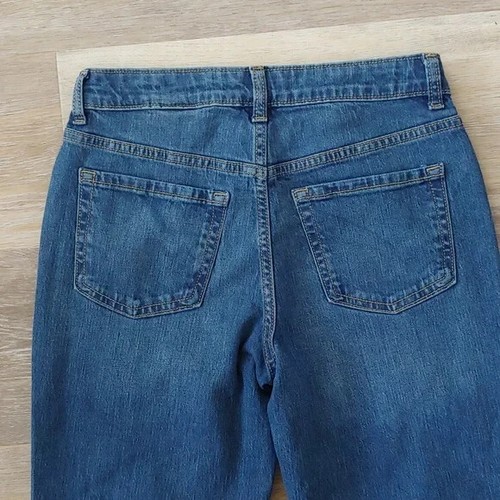 NWT Cat & Jack Girls High Rise Ankle Straight Adjustable Waist Jeans Blue Sz 14 - Picture 6 of 11