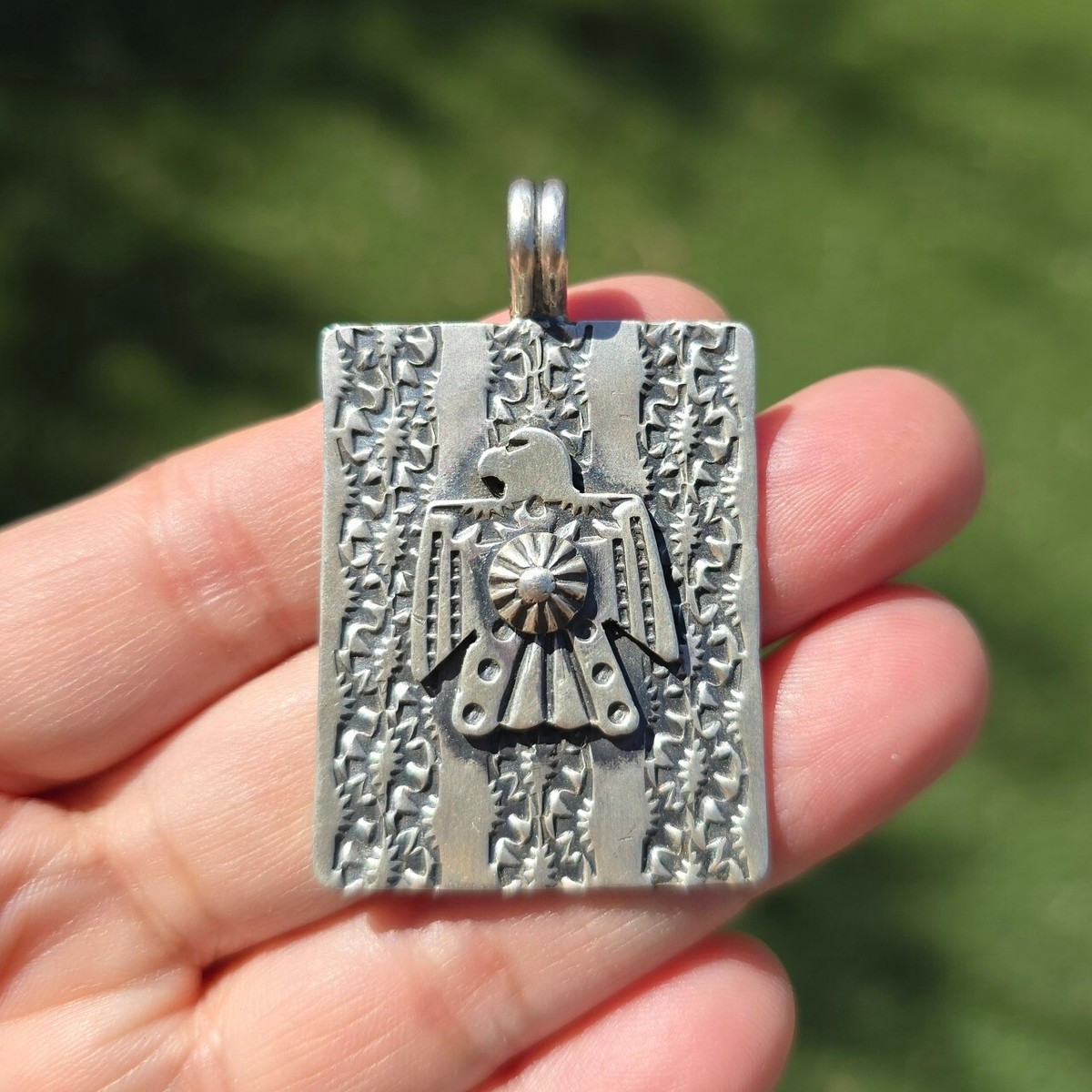 Navajo Artist Bo Reeves Handmade Sterling Silver Thunderbird