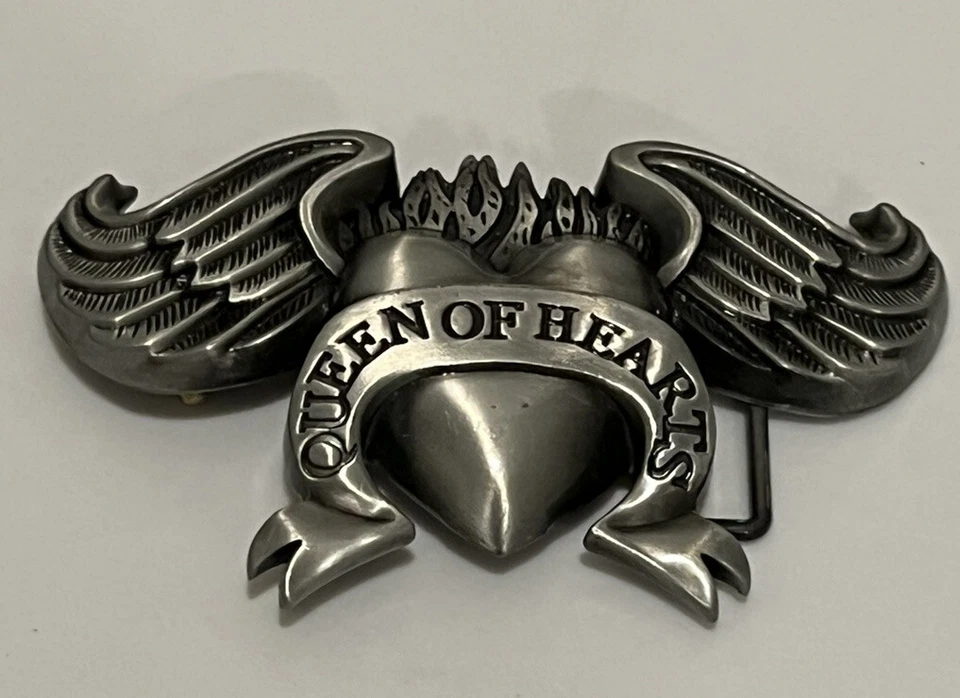 Reina de Corazones Forma de Corazón con Alas de Ángel y Cinta Hebilla de Cinturón Chica Foto 2 de 4