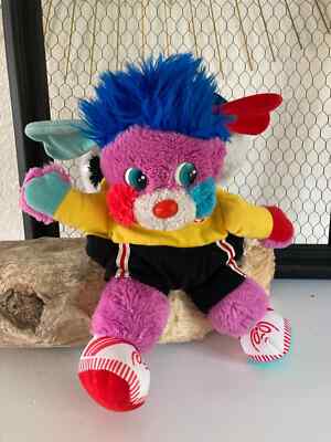 Ancienne Peluche Popples Mattel 1986 – Doudou Qui Se Transforme En Ballon De Foot – Vintage