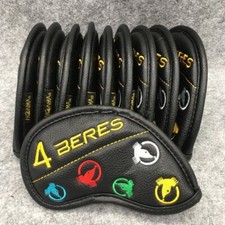 10pc Set Golf Club Iron 4-11-AS Head Cover Honma Beres Multi Color Logo Magnetic