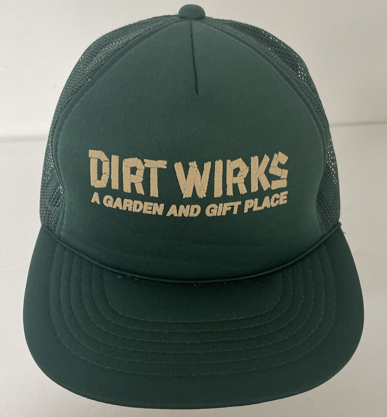 Young AN Green Dirt Wirks Garden & Gift Place Trucker Baseball Cap Hat