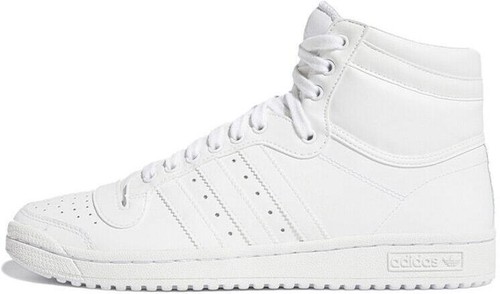 Adidas White/Green Top Ten High Top Sneakers | Women's US 7.5 | eBay