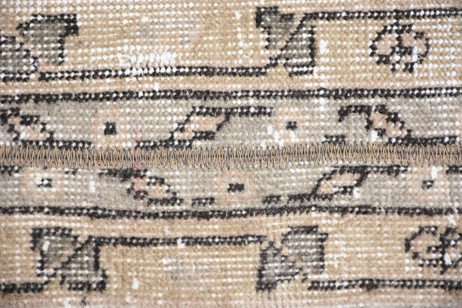 2.1x10.3 ft Runner Rug, Kitchen Rug, Neutral Rugs, Vintage Rug, Turkish Rugs