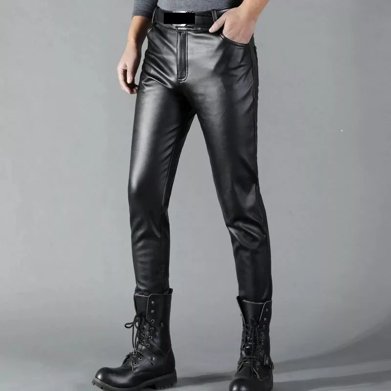 Mens soft hotsell leather trousers