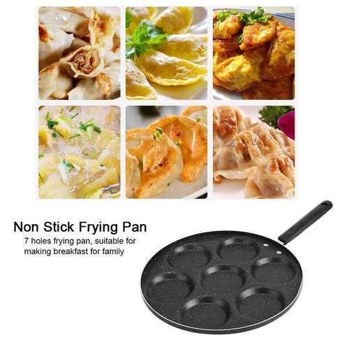 Non-Stick 7 Hole Frying Pan for Pancakes, Eggs, Burgers – Multipurpose Cookware - Picture 8 of 11