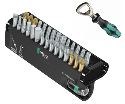 WERA Bit Check Set 30tlg 05056440001 1/4'' Werkzeug TORX BO Öffner Flaschenöffner