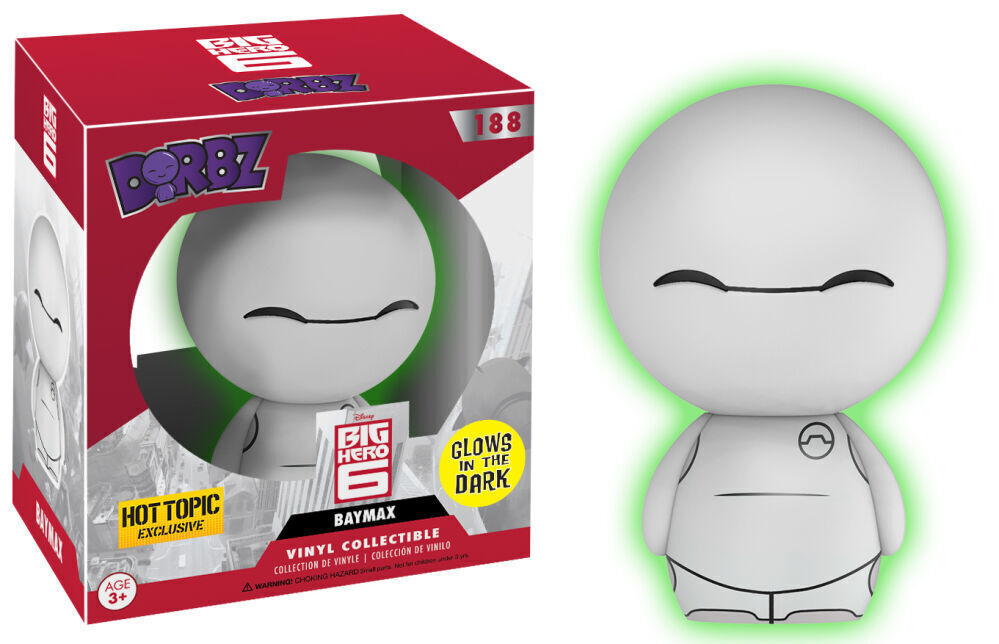 Funko Dorbz: Disney - Baymax - (Glow) - Hot Topic (Exclusive) #188