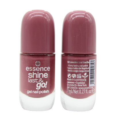 3x Essence SHINE LAST & GO! Gel Nail Polish Nagellack 10 Love Me Like You Do 8ml