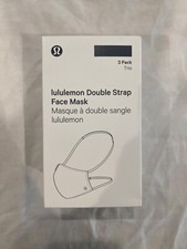Lululemon Double Strap Face Mask 3 Pack Black