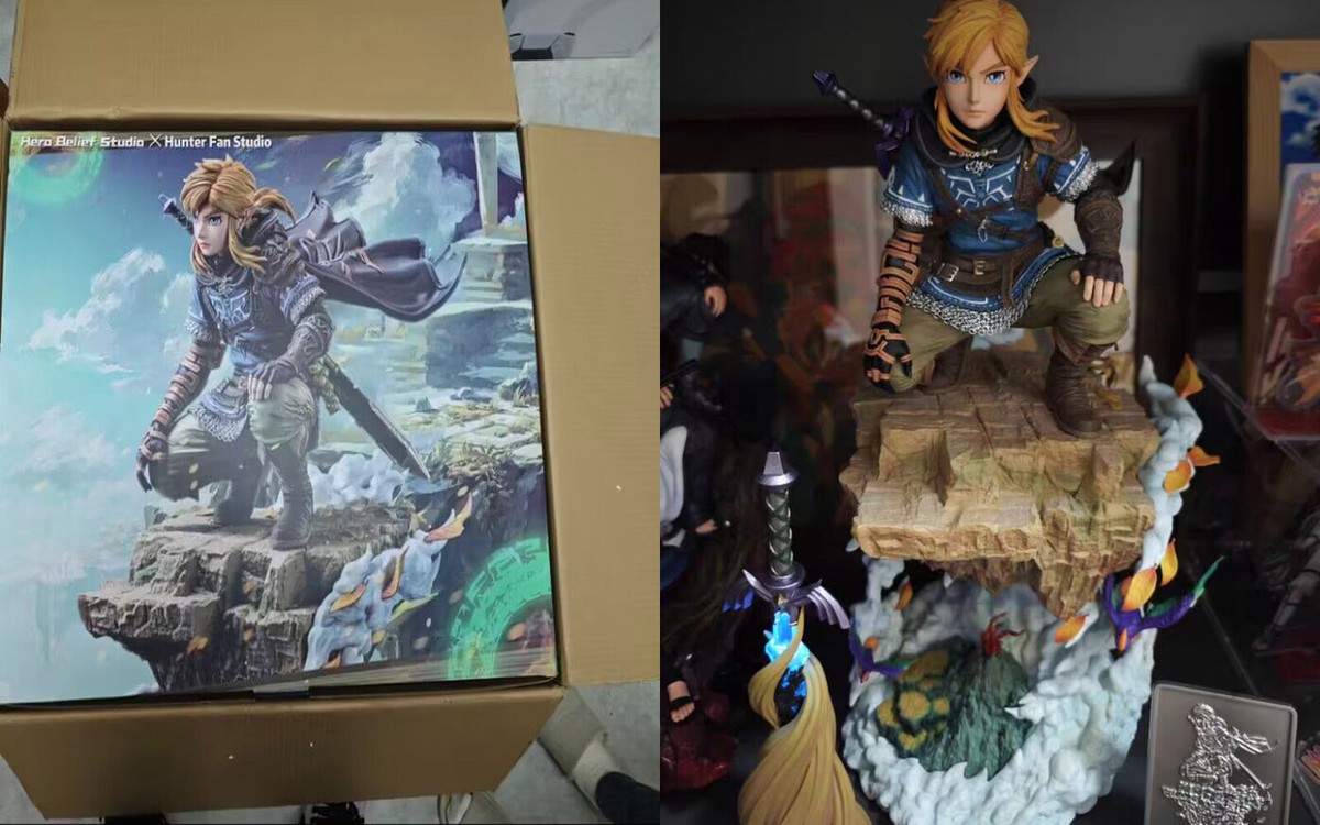 ゼルダの伝説 hunter fan-STUDIO リンク フィギュア ゼルダの伝説 ヒーロー ビリーフ X ハンター ファン スタジオ