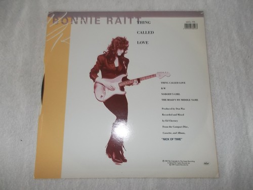 Vinyl 12 inch Record Single Bonnie Raitt Thing Called Love - Picture 2 of 5