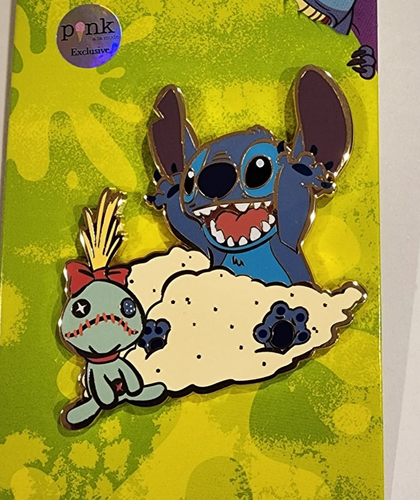 Disney Lilo and Stitch Beach Day Sand Scrump Emaille Pin Palme Exklusiv NEU - Bild 3 von 10