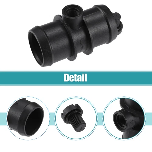 Engine Coolant Hose Connector for BMW MINI Cooper 02-08 No.17127515502 Black - Picture 5 of 8