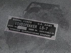 HP OPE RADIO LOUDSPEAKER LS7 JEEP WILLYS US WW2 PLATE LABEL