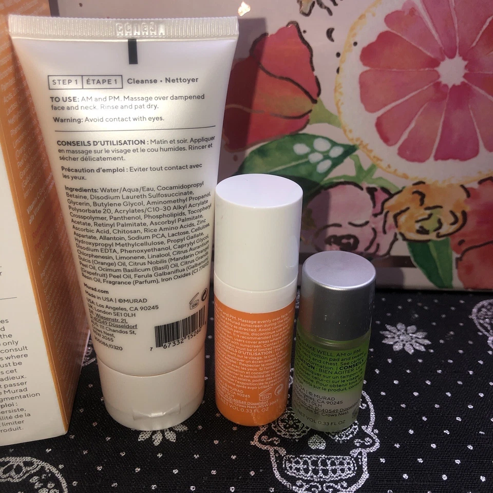 Murad Brighten UP ECLAIRCIR 3 piezas juego de regalo nuevo en caja Foto 3 de 4