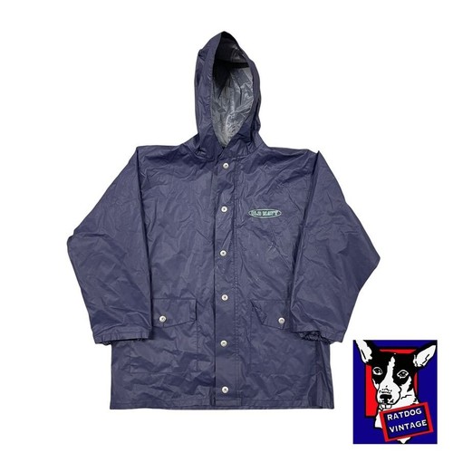 90S VTG OLD NAVY Blue Outercoat Rain 