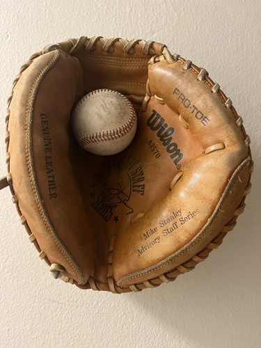Wilson Baseball Right Handed Catcher’s Mitt Glove Model A2570 - Mike Stanley Pro - Picture 3 of 5