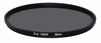 ICE 58mm ND64 Filter Neutral Density ND 64 58 6 Stop Optical Glass
