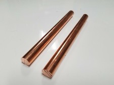 2 Pieces 1/2 110 COPPER SOLID ROUND ROD 6" long New Lathe Stock 1/2 Hard