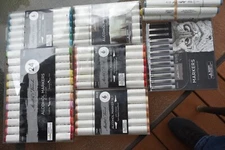 Lot of Masters Touch Alcohol Marker 's Twin Tipped Chisel Brush Multi Colors