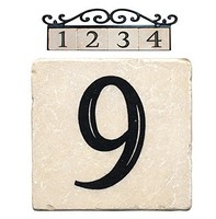 Nach Az-classic-6or9 Marble House Address/number Tile, Beige, New, Free Shipping on sale Nach Az-classic-6or9 Marble House Address/number Tile, Beige, New, Free Shipping on sale