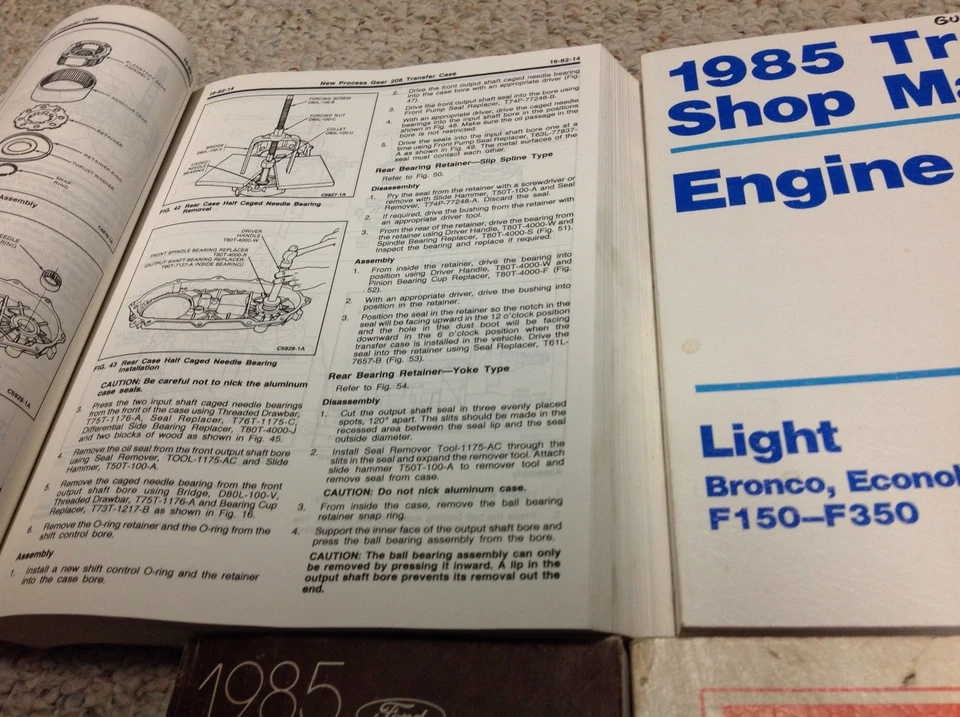 1985 Ford F-150 250 350 BRONCO ECONOLINE Truck Service Shop Repair Manual Set 85 - Image 3 of 4